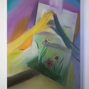 Painting Of Hand Touching Painted Mirror
