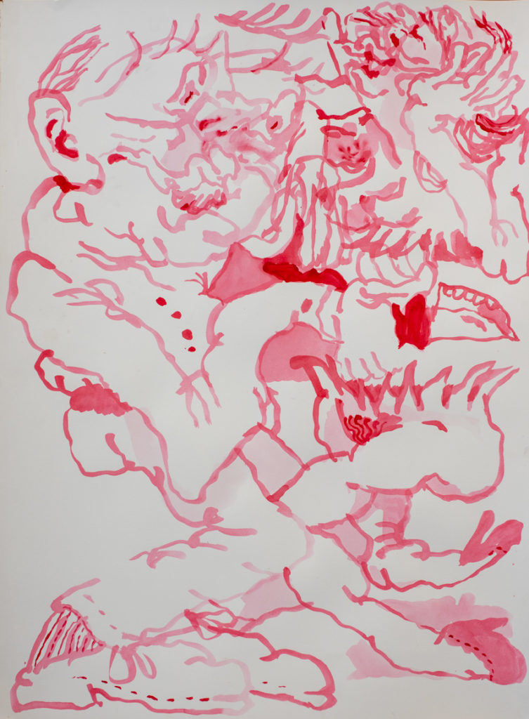 This show brings together works from five painters whose works visualize the figure through the lens of abstraction and the developing Chicago tradition of the figure under pressure.